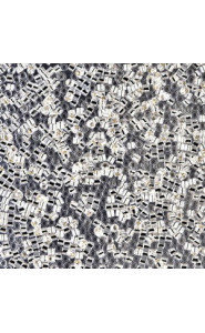 Miyuki delica beads 15/0 - Silver lined crystal DBS-41